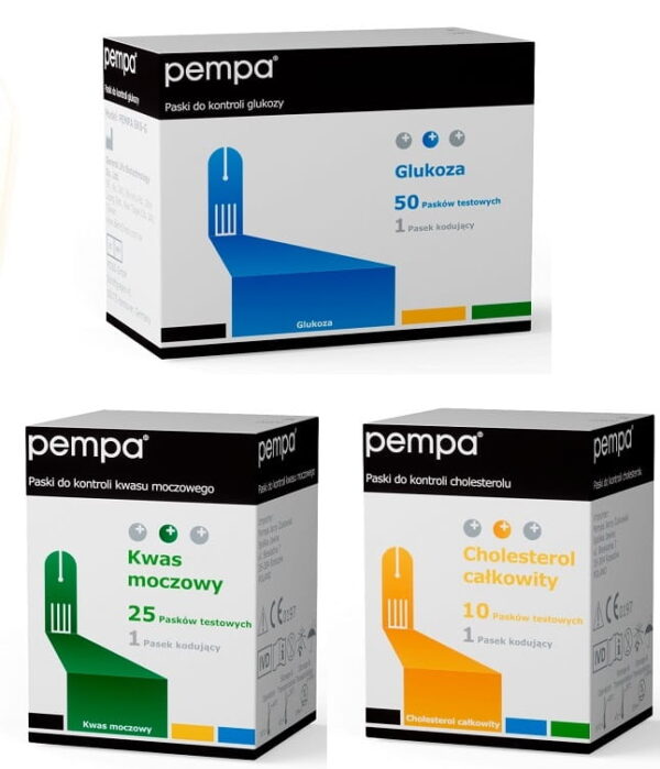 Paski testowe do urządzenia Pempa 3w1 komplet
