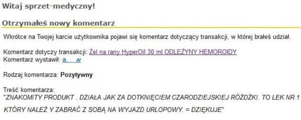 Żel na rany HyperOil tubka 30 ml - obrazek 3